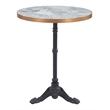 ZUO Gazebo Cast Aluminum Frame Bistro Table in Multi-Color