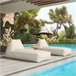 Kalm Chaise Lounge Beige