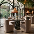 ZUO Kuro Marble and Mango Wood Dining Table in Black