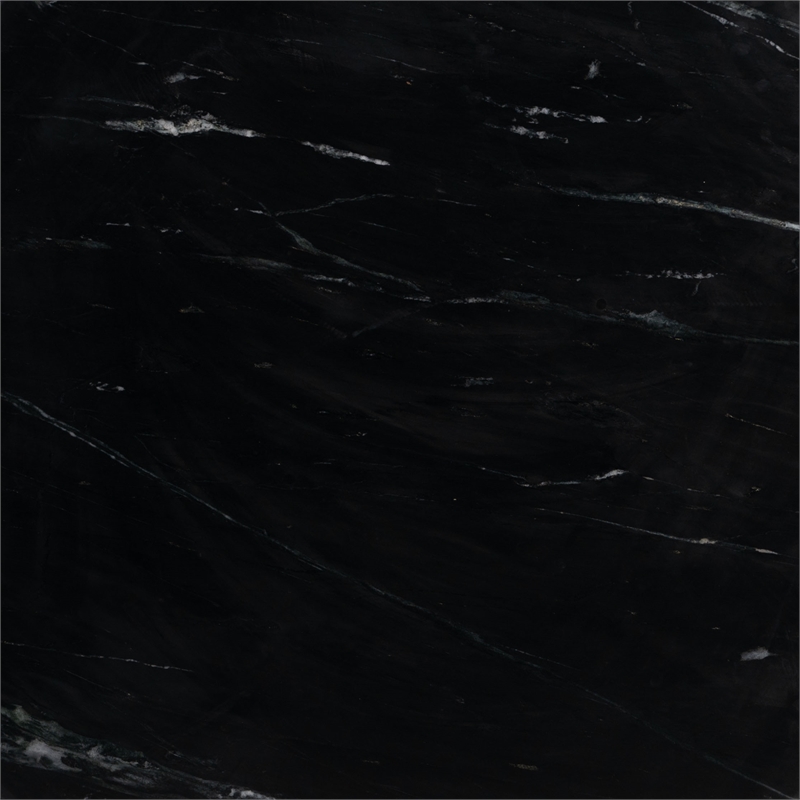 ZUO Kuro Marble and Mango Wood Dining Table in Black