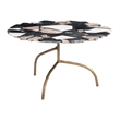 ZUO Baia Iron and Terrazzo Coffee Table in Multi-Color