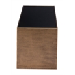 Reed Coffee Table Brass & Black