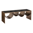 Reed Coffee Table Brass & Black