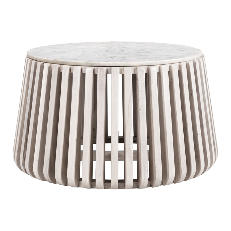 Cyprus Coffee Table White & Whitewashed