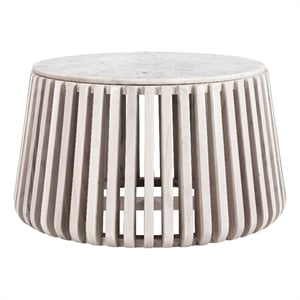 Cyprus Coffee Table White & Whitewashed