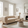 ZUO Goblet Recycled Sand Cast Glass and Iron Coffee Table in Brown & White