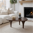 ZUO Spiker Solid Mango Wood Coffee Table in Walnut