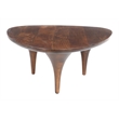 ZUO Spiker Solid Mango Wood Coffee Table in Walnut