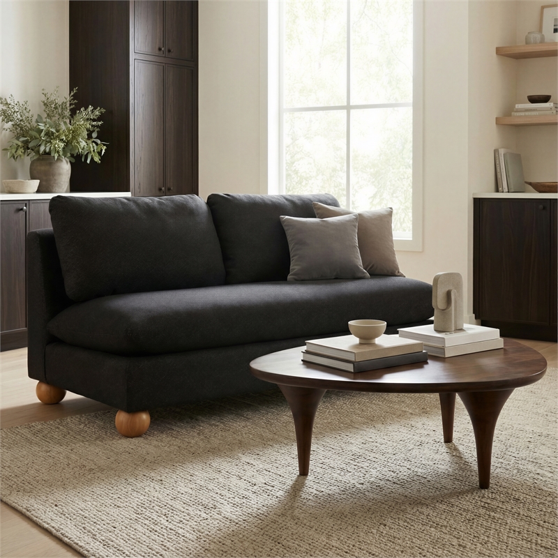 ZUO Spiker Solid Mango Wood Coffee Table in Walnut