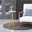 Maurice Side Table White & Gold