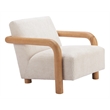 Subliem Accent Chair Cotton White