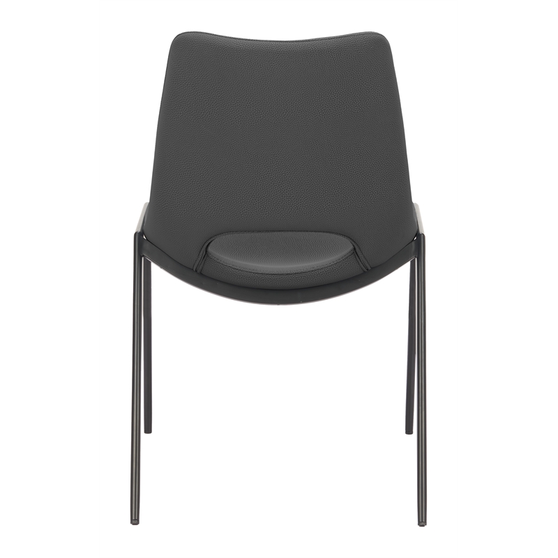 Desi Armless Dining Chair (Set of 2) Black