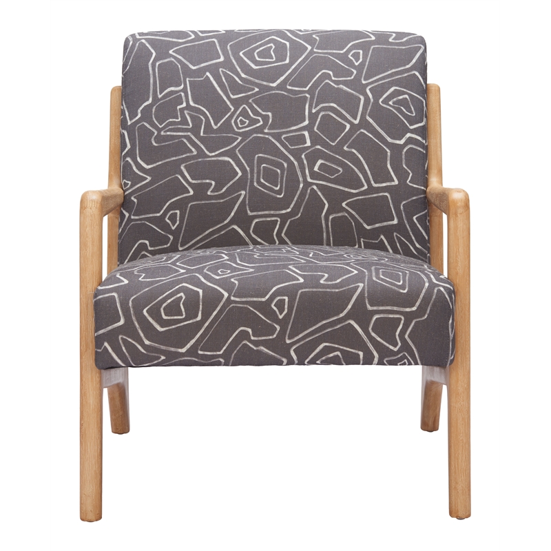 Runa Accent Chair Gray & Natural