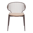 Silues Dining Chair (Set of 2) Taupe & Brown