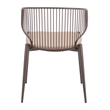 Silues Dining Chair (Set of 2) Taupe & Brown
