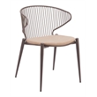 Silues Dining Chair (Set of 2) Taupe & Brown