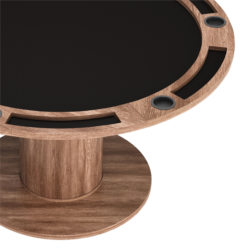 ZUO Vault Engineered Wood 2-in-1 Dining/Gaming Table in Brown