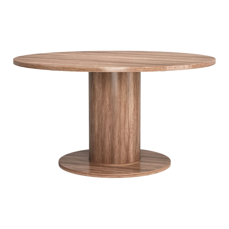 ZUO Vault Engineered Wood 2-in-1 Dining/Gaming Table in Brown