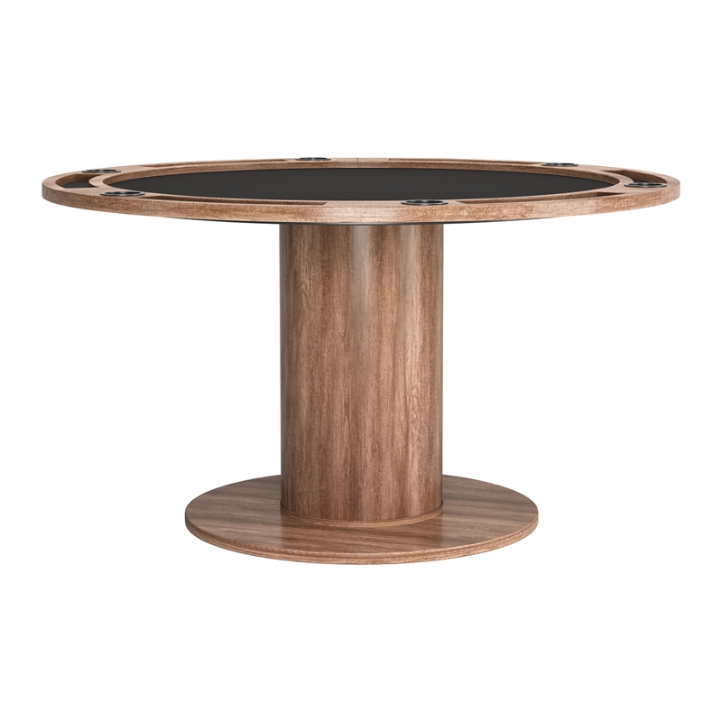 ZUO Vault Engineered Wood 2-in-1 Dining/Gaming Table in Brown