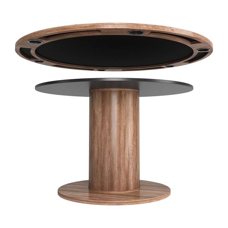 ZUO Vault Engineered Wood 2-in-1 Dining/Gaming Table in Brown