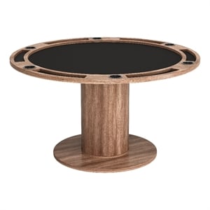 ZUO Vault Engineered Wood 2-in-1 Dining/Gaming Table in Brown