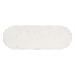 ZUO Izola Marble Top and Solid Wood Base Console Table in White & Black