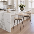 Saku Swivel Counter Stool Beige & Brown