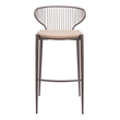 Silues Barstool (Set of 2) Taupe & Brown