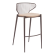 Silues Barstool (Set of 2) Taupe & Brown