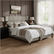ZUO Dusa Polyester Fabric Upholstered King Bed in Green