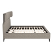 ZUO Dusa Polyester Fabric Upholstered King Bed in Green