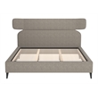 ZUO Dusa Polyester Fabric Upholstered King Bed in Green