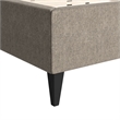 ZUO Dusa Polyester Fabric Upholstered King Bed in Green
