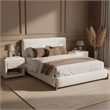 Baris Queen Bed Ivory