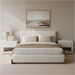 Baris Queen Bed Ivory