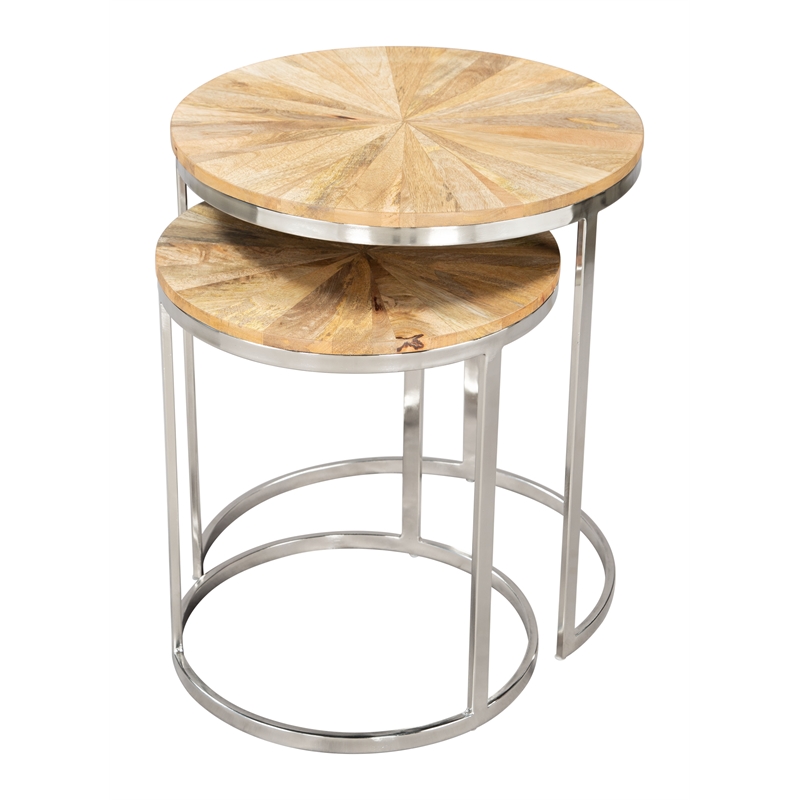 Bari Nesting Table Set (2-Piece) Natural