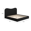 Sele King Bed Black Indoor