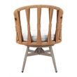 ZUO Safal Powder Coated Aluminum Swivel Dining Chair in Multi-Color