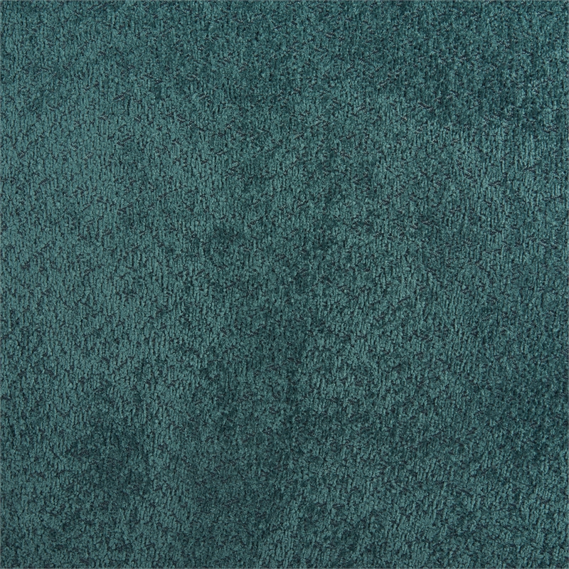 ZUO Jamela Polyester Shearling Fabric Upholstered Sofa in Teal