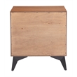 Zarif Nightstand Black & Walnut