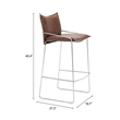 Pola Barstool Brown Indoor