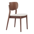 Kellua Dining Chair (Set of 2) Beige & Walnut