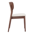 Kellua Dining Chair (Set of 2) Beige & Walnut