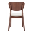 Kellua Dining Chair (Set of 2) Beige & Walnut