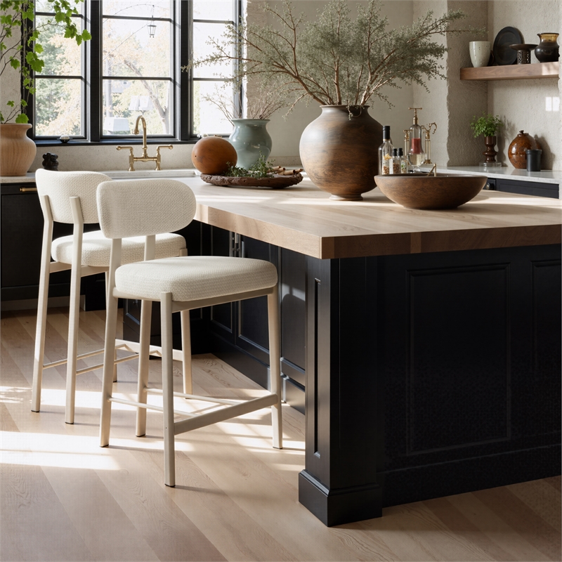 Aurea Counter Stool (Set of 2) Light Gray