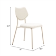 Zeal Dining Chair (Set of 4) Light Gray & Beige