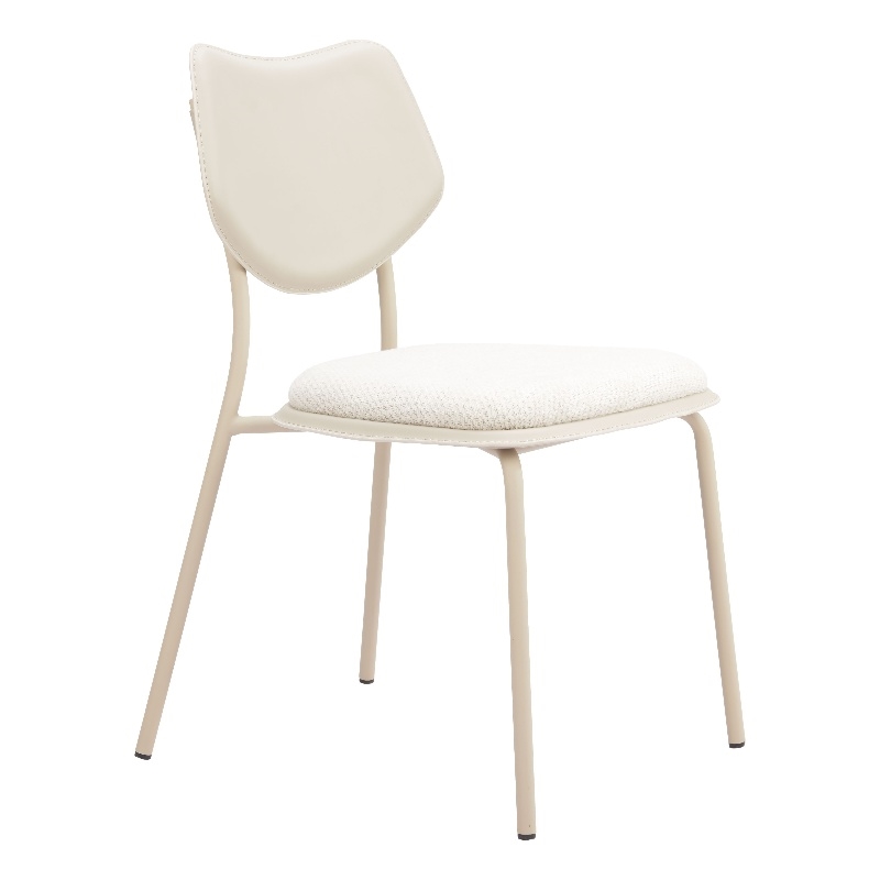 Zeal Dining Chair (Set of 4) Light Gray & Beige