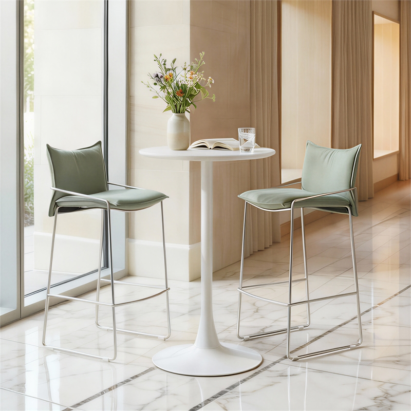 Pola Barstool Green Indoor