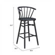 Stenger Barstool (Set of 2) Black