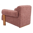 ZUO Verity Accent Chair with Solid Ash Wood Legs in Copper